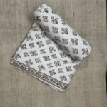 Quilted Fabric - Buta Floral Handblock