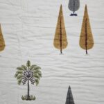 Reversible Handblock AC Quilt - Three Pine