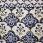 Reversible Handblock Quilt - Blue Mughal Buta