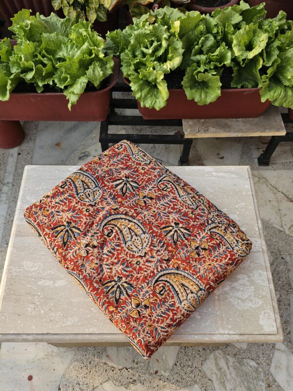 Kalamkari - Maroon & Yellow