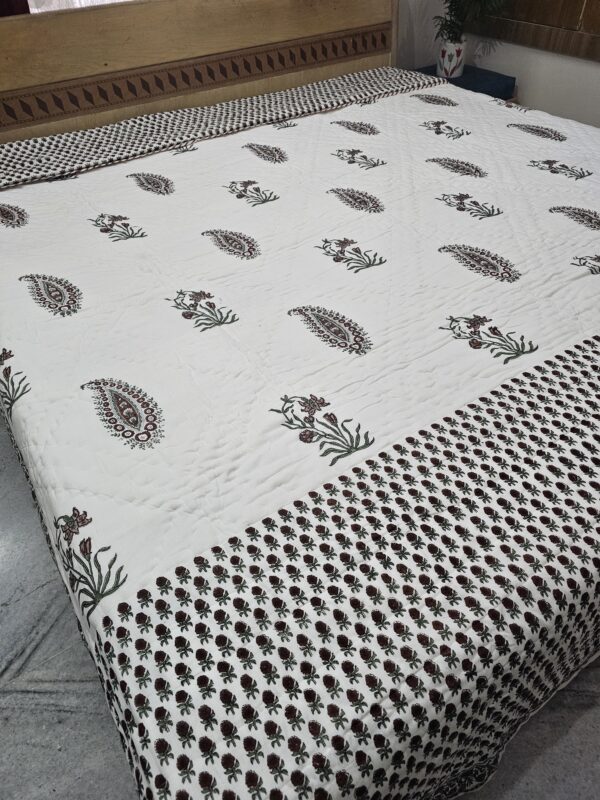 Reversible Handblock Quilt - Kairi Buta